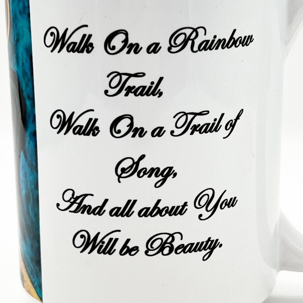 Navajo Artist Beverly Blacksheep Originals Vibrant Horse Ceramic Mug 12 Oz NEW - Picture 4 of 8